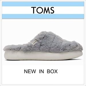 Toms Alpargata Mallow Mule Shoes Slippers Sneakers Mid Grey NIB